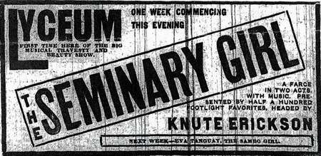 Lyceum Theatre - Old Ad